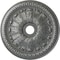 Ekena Millwork Tomango Egg & Dart Ceiling Medallion (Canopies up to 6 3/4"), 27 7/8"OD x 3 7/8"ID x 2 1/2"P, Silver CM27TOSLS - alternate 1